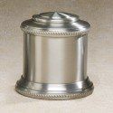 Columnade Brushed Pewter Small Urn 80 Cu In