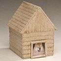 Ceramic Doghouse Urn - Large  240 Cu. In.