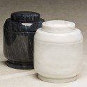 White Crest Marble Cremation Urn 205 Cu In