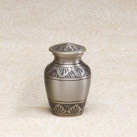 Avalon Keepsake Brass Brushed Keepsake Cremation Urn 3 Cu In