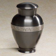 Zeus Metal Adult Brass Cremation Urn  206 Cu In