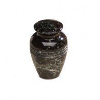 Marmara Keepsake Urn:  Black Grain  3 Cu. In.