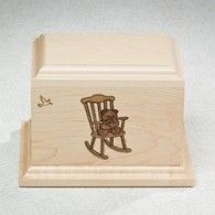 Rocking Chair Urn  52 Cubic Inches