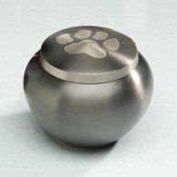 Paw Print Odyssey Urn: Slate/Pewter Small  40 Cu. In.