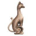 Cat Applique  Bronze Tone