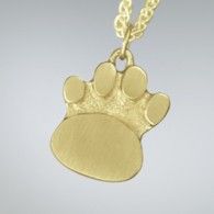 Cat's Paw Print Urn: 14K gold  Sale