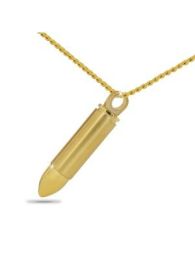 Golden Bullet Keepsake Pendant Urn