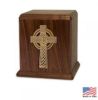 Celtic Cross Walnut Urn 200 Cu In.