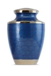 Blue Plain Adult Urn 220 Cu In