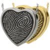 B & B Heart Fingerprint Jewelry