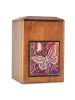 Raku Wood Butterfly Cremation Urn Adult size