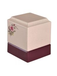 Pink Rose Porcelain Urn