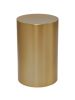 Stainless Steel Gold Cylinder Adult Urn 200 Cu In