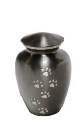 Brass Paw Print Dog Urn 50 Cu In