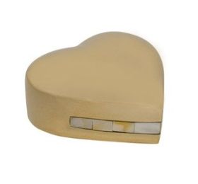 Pearl Heart Keepsake Urn - 3 cu.in.