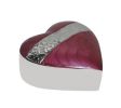 Mother Of Pearl Pink Heart Keepsake 3 Cu. In.