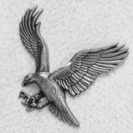 Soaring Eagle: Silvertone Applique