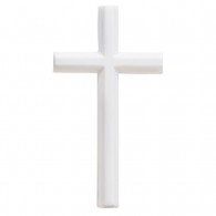 White Marble Cross Applique