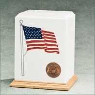 American Flag Urn 200 Cu In