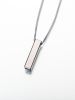 Titanium Narrow Slide Rectangle Memorial Jewelry Pendant Cremation Urn