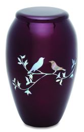 Purple Doves 210 cu.in. Large/Adult Cremation Urn