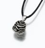 Sterling Silver Rose Memorial Jewelry Pendant Cremation Urn