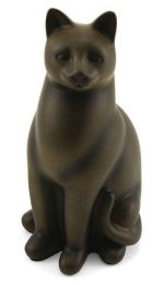 Small Keepsake Sable Elite Cat Cremation Urn 25 Cu. in.