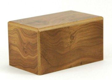 Small/Keepsake Natural Box Cremation Urn for Ashes 85,cu.in.