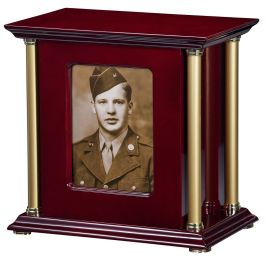 Howard Miller Allegiance Cremation Chest Photo Urn 275 cu.in.