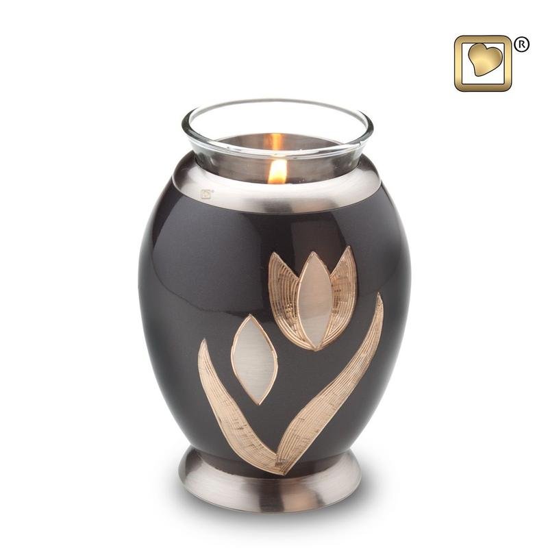 Majestic Tulips Tealight Cremation Urn 4 Cu. In.