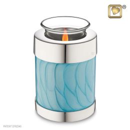 Tealight Pearl Blue 18 cubic Inches