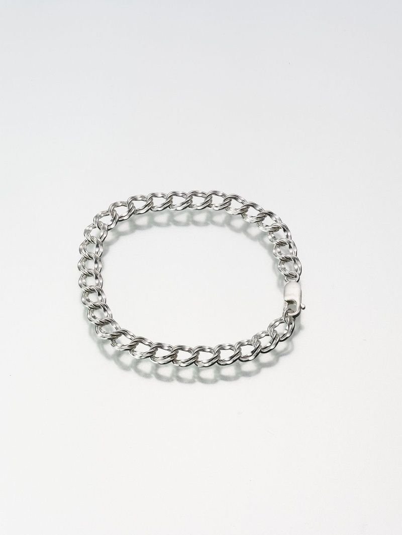 Sterling Silver Double Link Bracelet Jewelry For Funeral Cremation Urn