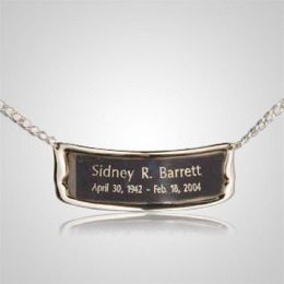 Personalized Brushed Brass Name plate Medallion for 6"/7" Size Funeral  Cremation Urns.