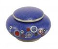 Blue Cloisonne 4 Piece Set 5 cu.in Keepsake Cremation Urn