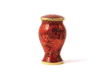 Fall Leaves Cloisonne 4 Piece Cremation Urn 5 Cu. in. Set