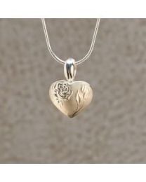 Full Rose Locket Pendant Urn - Small