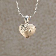 Rose With Stem Locket Urn