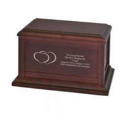 Twin Heart Urn 200 Cu In