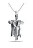 Sterling Silver Empty Cross Pendant With Chain