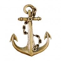 Ships' Anchor Applique Bronze-tone