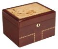 Burl Wood Treasure Chest Urn 230 Cu In