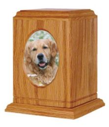 Tribute Vertical  Oak Urn 60 Cu. In.