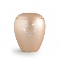 Apricot Heart and Soul Adult Cremation Urn 30 Cu In