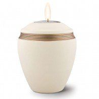 Luminaria Tea Light Holder Urn Ivory 30 Cu In