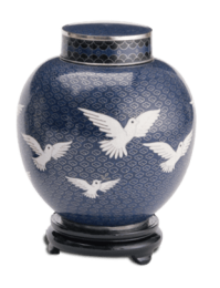 Flying Dove Adult Cloisonne' Urn 210 Cu. In.