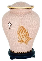 Praying Hands Adult Cloisonne Cremation Urn 210 Cu. In.