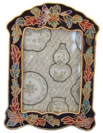 Cloisonne Butterfly Picture Frame to Matching Urn