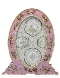 Cloisonne Dusty Rose Picture Frame for Matching Urn