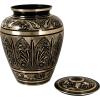 Etched Ornate Black And Brass