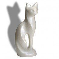 Cats Urn White  16.5 Cu. In.